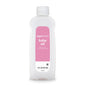 Amazon Basics baby oil bottle with pink label on a white background