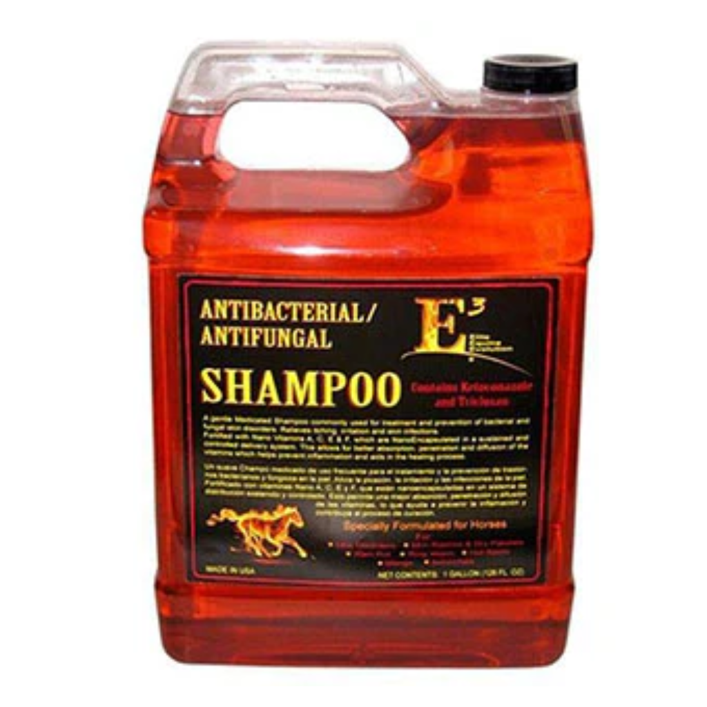 E3 Anti-Bacterial/Anti-Fungal Keto Shampoo, 1 Gallon container, treats skin disorders, with Ketoconazole and Triclosan.