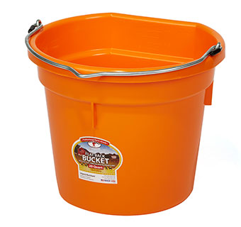 Flat Back Plastic Bucket - 20 Quart/5 Gallons