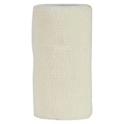 White bandage roll on a white background